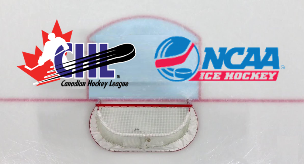Logos CHL e NCAA (Reprodução/ Hockey Needs)